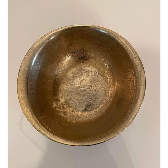 Cravings By Chrissy Teigen Rough Aluminum Bowl in Champagne Gold - Picture 2 of 3